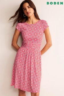 Boden Flame Red Amelie Jersey Dress (N70581) | €82