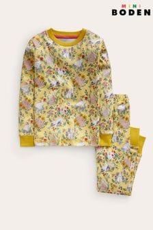 Boden Yellow Snug Long John Spring Bunnies Pyjamas (N70583) | 35 € - 41 €