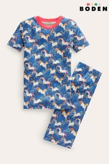 Boden Blue Snug Short John Pyjamas (N70588) | $33 - $37