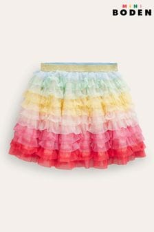 Boden Pink Tulle Ruffle Skirt (N70614) | OMR18 - OMR20