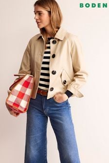Boden Natural Cropped Trench Jacket (N70645) | €230