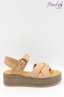 乳白色 - Blowfish Malibu Women's Linder-b Cross Flatform Sandals (N70926) | NT$2,800