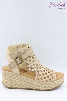 ذهبي - Blowfish Malibu Women's Lorrah Espadrille Wedge Sandals (N70929) | 478 ر.س