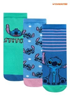 Character Blue Lilo and Stitch Socks 3 Pack (N70961) | kr230