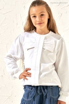 Angel & Rocket Ruthie White Bow Front Sweatshirt (N71085) | ₪ 101 - ₪ 121