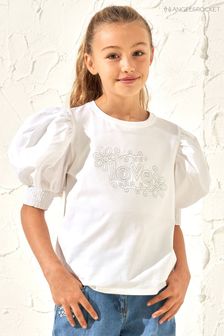 Angel & Rocket White Embellished Love Alessia T-Shirt (N71090) | HK$165 - HK$206