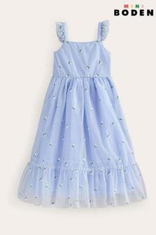 Boden Blue Bow Back Tulle Dress (N71353) | 80 € - 89 €