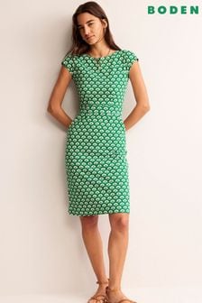 Boden Green Petite Florrie Jersey Dress (N71402) | kr844