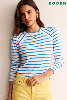 Boden Blue Arabella Stripe T-Shirt (N71403) | OMR18