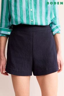 Boden Blue Doublecloth Shorts (N71432) | €70