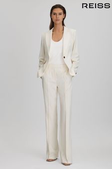 Reiss Cream Millie Petite Flared Suit Trousers (N71501) | CA$457