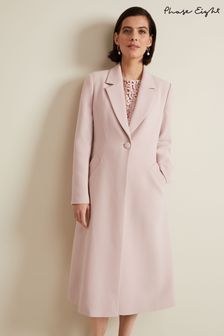 Phase Eight Pink Juliette Crepe Coat (N71592) | OMR129