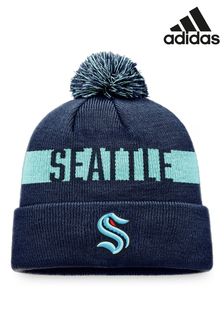 adidas Blue NHL Seattle Kraken Fundamental Bobble Hat (N71721) | kr400
