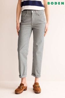 Boden Grey Mid Rise Slim Jeans (N71737) | SGD 174