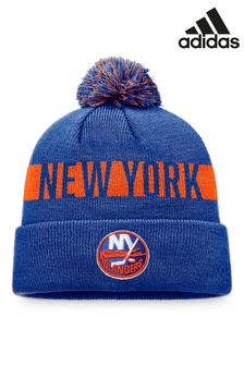 adidas Blue NHL New York Islanders Fundamental Bobble Hat (N71768) | AED122