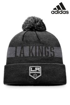 adidas Black NHL Los Angeles Kings Fundamental Bobble Hat (N71788) | HK$226