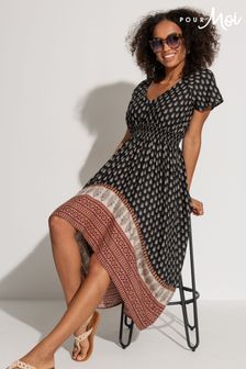 Пляжное платье мидакси с асимметричным принтом Pour Moi (N72086) | €60