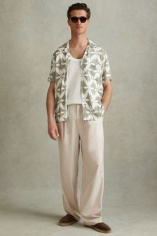 Reiss Arden Relaxed Twill Drawstring Trousers