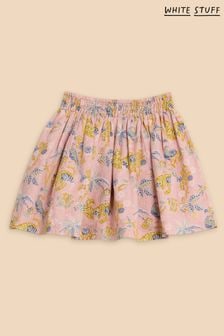 White Stuff Pink Printed Woven Skirt (N72641) | EGP836