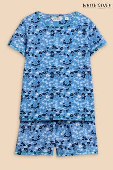 White Stuff Blue Short Pyjama Set (N72659) | SGD 48