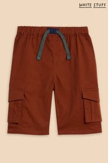 White Stuff Brown Carter Cargo Shorts (N72701) | Kč715