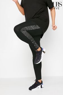 Leggings deportivos con panel lateral de patchwork de Yours Curve (N72737) | 34 €