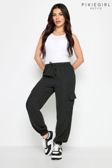 Черный - Pixiegirl Petite брюки-карго с манжетами (N72773) | €41