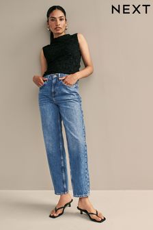 Dark Blue Barrel Jeans (N72889) | SGD 78