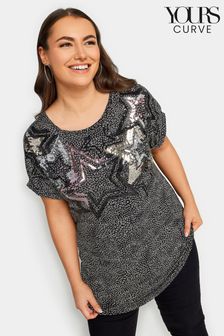 Yours Curve Star Embellished Top