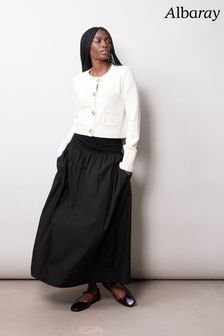 Albaray Woven Mix Full Black Skirt (N73053) | 410 zł