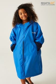 Regatta Blue Junior Waterproof Fleece Lined Changing Robe (N73137) | $84