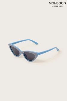 Monsoon Blue Sparkle Cat-Eye Sunglasses with Case (N73224) | $24