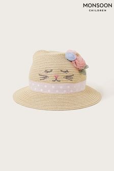 Monsoon Natural Baby Kitty Straw Hat (N73243) | €17