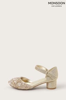 Monsoon Gold Dazzle Sparkle Two Part Heels (N73316) | $46 - $56