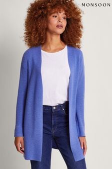 Monsoon Blue Ria Rib Cardigan (N73337) | €81