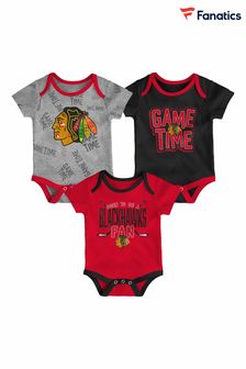 Fanatics NHL Chicago Blackhawks 3 Piece Game Time Black Bodysuit (N73358) | €28