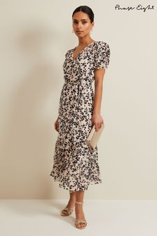 Phase Eight Floral Petite Amy Midi Dress (N73668) | ‏749 ‏₪
