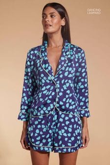 Синий - Пижама с леопардовым принтом и шортами (N73717) | €46