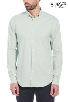 Original Penguin Oxford Cotton Blend Long Sleeve Shirt (N73757) | $111