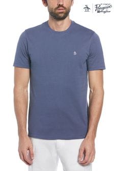 Azul - Camiseta con logotipo en tejido de pinpoint de Original Penguin (N73779) | 42 €