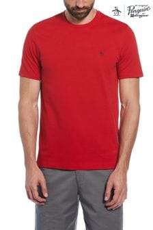 Rojo oscuro - Camiseta con logotipo en tejido de pinpoint de Original Penguin (N73781) | 42 €