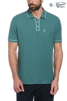 Grün - Original Penguin Piqué-Polo-shirt mit Kragen und mit Tasche und Earl Tipped (N73794) | 86 €