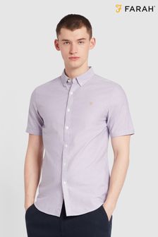 Пурпурный - Рубашка с короткими рукавами Farah Brewer (N73843) | €93