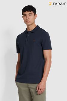 Blau - Farah Forster kurzärmliges Polo-Shirt (N73855) | 94 €