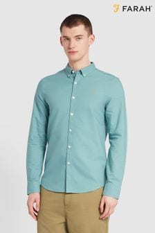 Синий с хромированной отделкой - Рубашка с длинным рукавом Farah Brewer (N73908) | €99