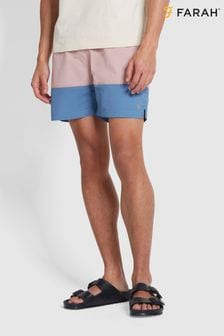 Farah藍色Colbert拼接設計游泳短褲 (N73911) | NT$2,100