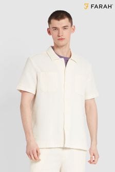 Farah Natural Astro Short Sleeve Shirt (N73928) | €95