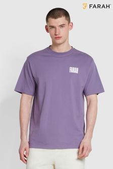 vijolična majica s kratkimi rokavi in grafiko Farah Damon (N73932) | €48