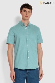 Синий - Рубашка с короткими рукавами Farah Brewer (N73956) | €93