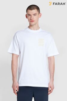 Farah Blond Graphic Weiß T-Shirt (N73978) | 66 €